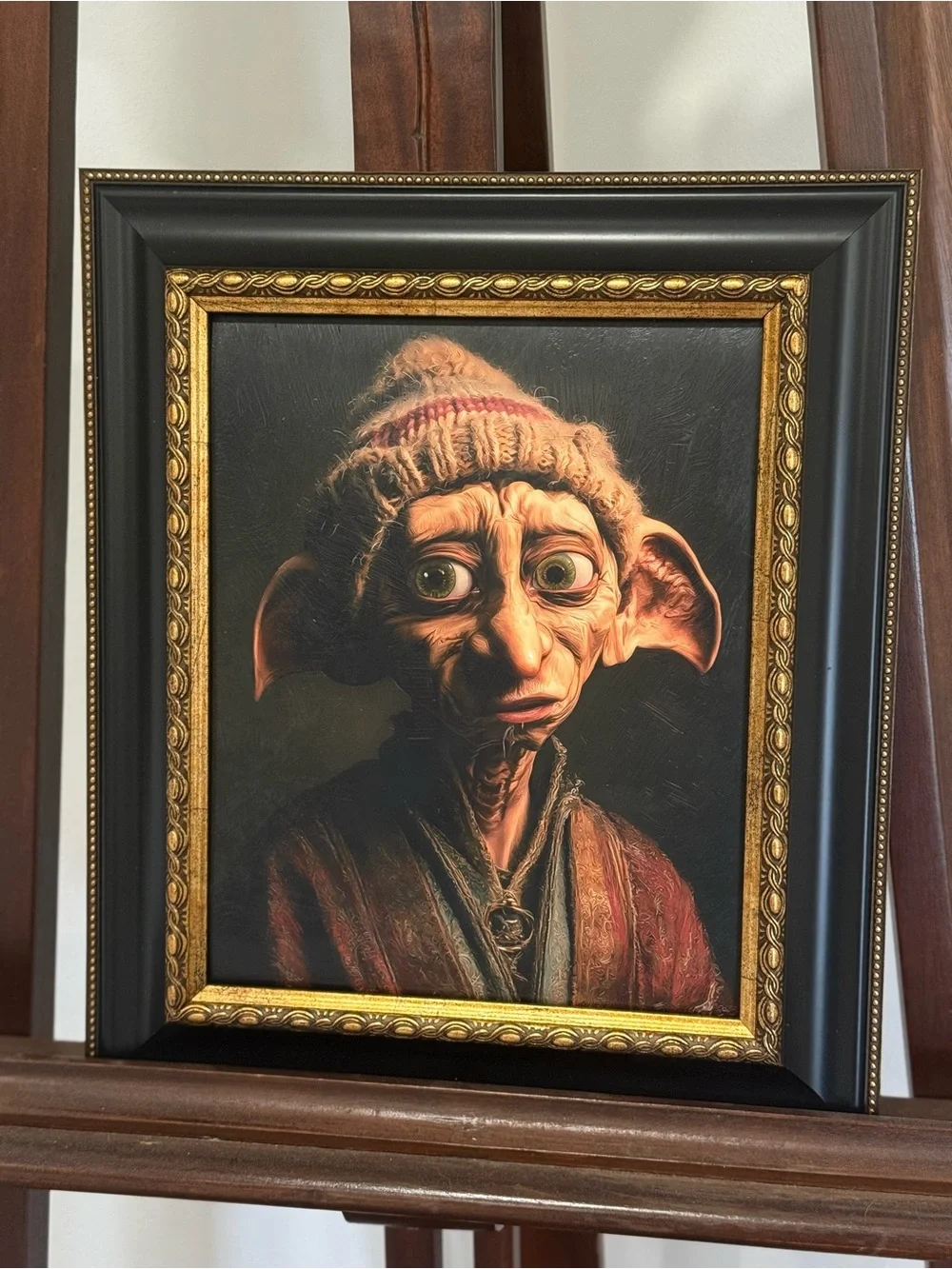 8x10” Framed Fantasy Portrait Art Print — Dobby inspired